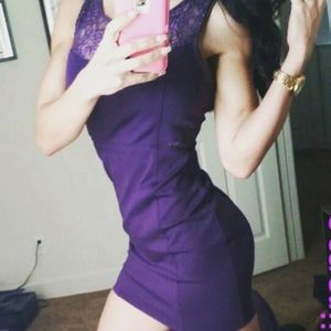 Sexy, purple, summer dress